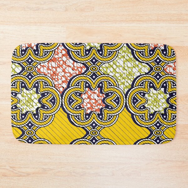 Item preview, African Wax Pattern, Yellow color Design designed and sold by sarodigiart.