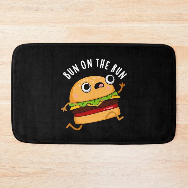 Item preview, Bun On The Run Funny Burger Puns (Dark BG) designed and sold by punnybone.
