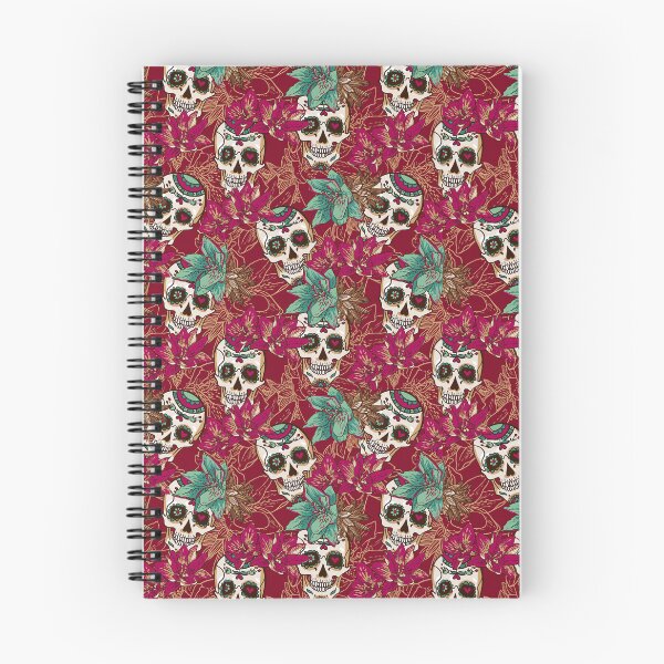 Item preview, Skull, Hearts and Flowers Seamless Background designed and sold by Bunn-Bunn.