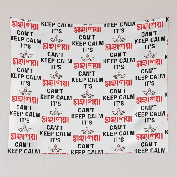 Item preview, Can_t Keep Calm It_s Mahalaya - Shubho Sharodiya - Durga Pujo   designed and sold by MysticMadsDes.