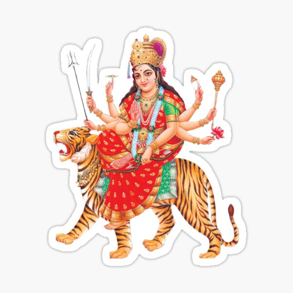 POSTERMAL Poster Maa Durga Ji Mata Rani Sherawali sl1534 (Large Poster,  36x24 Inches, Banner Media, Multicolor) : Amazon.in: Home & Kitchen