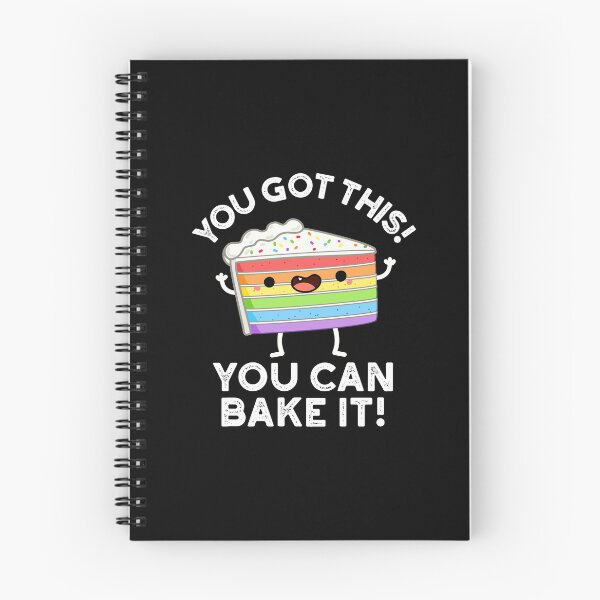 Item preview, You Got This You Can Bake It Positive Cake Puns (Dark BG) designed and sold by punnybone.