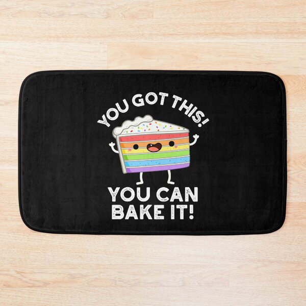 Item preview, You Got This You Can Bake It Positive Cake Puns (Dark BG) designed and sold by punnybone.