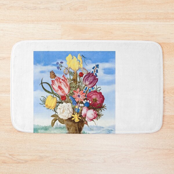 Item preview, Bouquet of Flowers on a Ledge (1619) designed and sold by GestaltImagery.