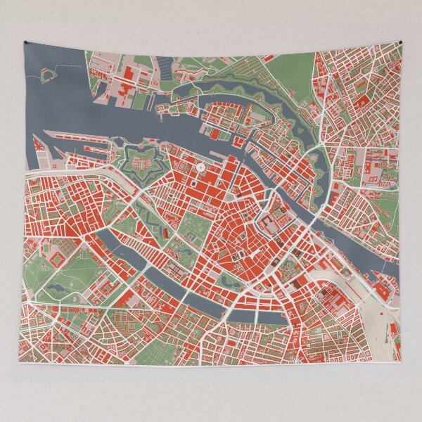 Item preview, Copenhagen city map classic designed and sold by PlanosUrbanos.