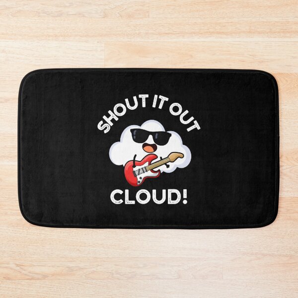 Item preview, Funny Cloud Puns - Shout It Out Cloud (Dark BG) designed and sold by punnybone.