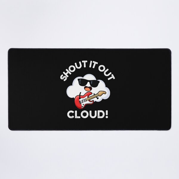 Item preview, Funny Cloud Puns - Shout It Out Cloud (Dark BG) designed and sold by punnybone.