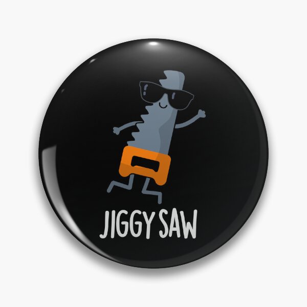Item preview, Jiggy Saw Funny Tool Puns (Dark BG) designed and sold by punnybone.