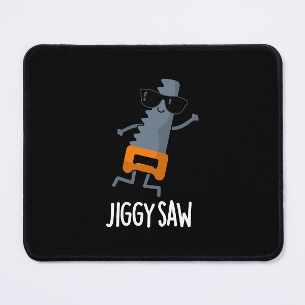 Item preview, Jiggy Saw Funny Tool Puns (Dark BG) designed and sold by punnybone.