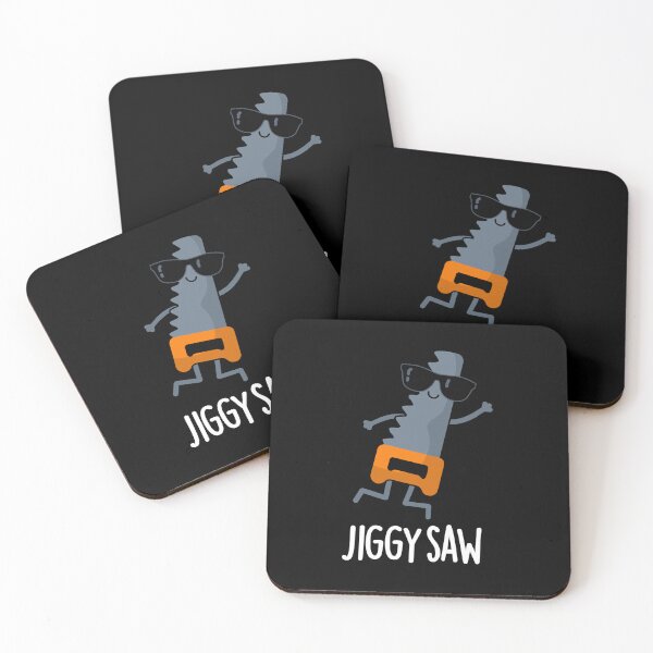 Item preview, Jiggy Saw Funny Tool Puns (Dark BG) designed and sold by punnybone.