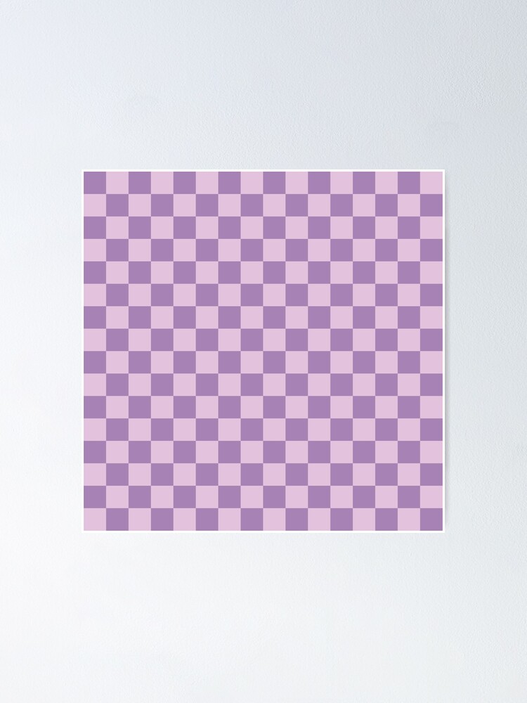 Checkerboard Check Checkered Pattern in Blush Pink and Cream Poster for  Sale by kierkegaard