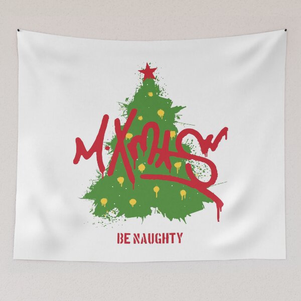 Item preview, Merry Xmas Be Naughty Graffiti Christmas designed and sold by WE-ARE-BANKSY.