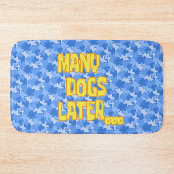 Many Dogs Later - Spongebob Dog Pattern Bath Mat