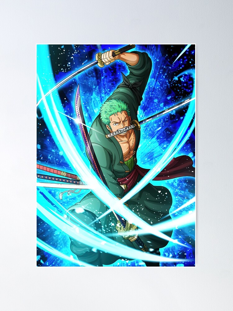 zoro one piece Poster by Marlow31