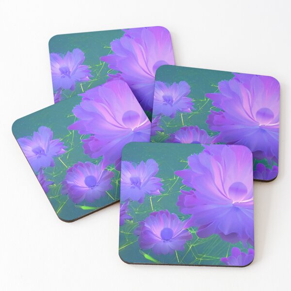 Item preview, Backlit Purple Flowers designed and sold by knurvs.