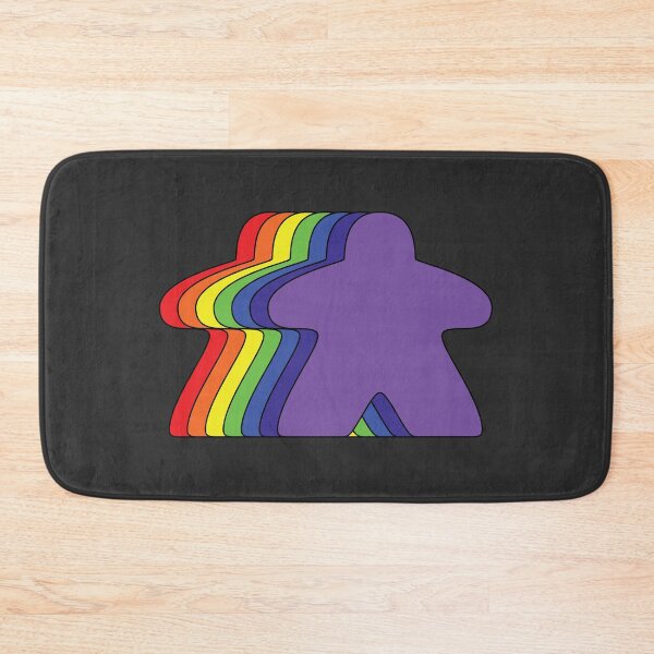 Item preview, Rainbow meeples designed and sold by Between Clouds.
