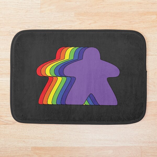 Item preview, Rainbow meeples designed and sold by Between Clouds.