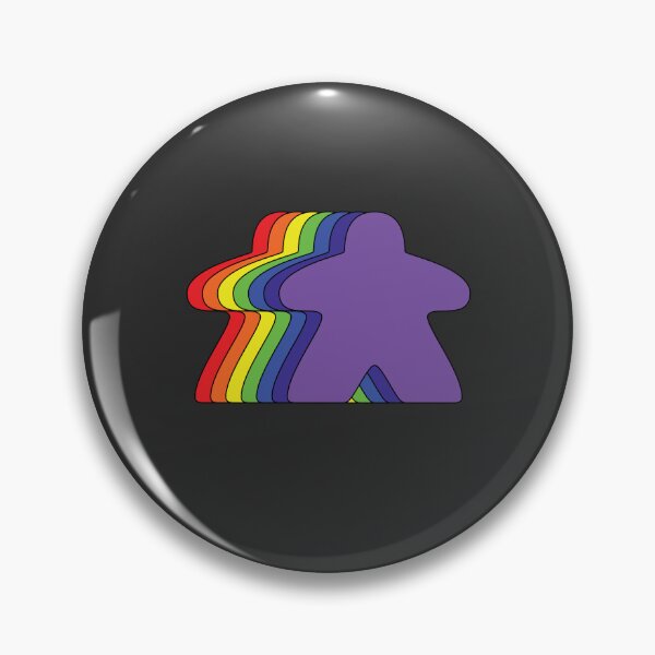 Item preview, Rainbow meeples designed and sold by Between Clouds.