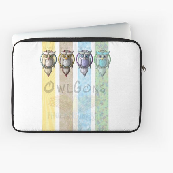 Owlgons: All Seasons (Season Backgrounds) Laptop Sleeve