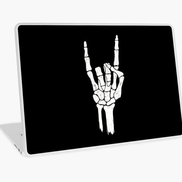 Rock Skeleton Hand Laptop Skin
