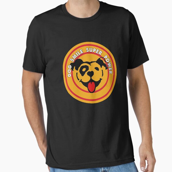 Dog Smile Super Power - Stand out Dog Head Logo Essential T-Shirt
