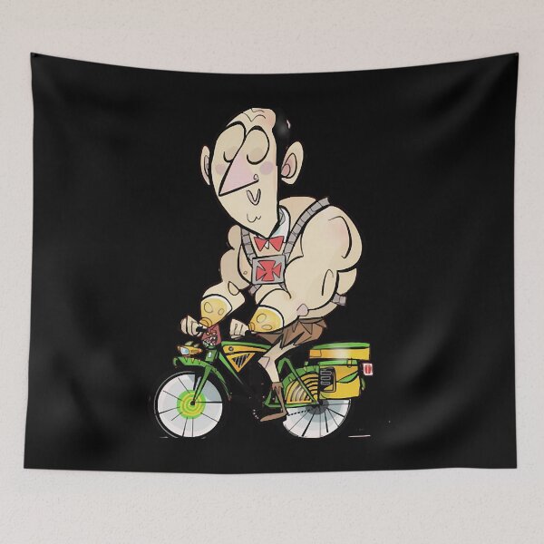 Item preview, He Man and Bike Funny Light Blue designed and sold by Holtmanmariatay.