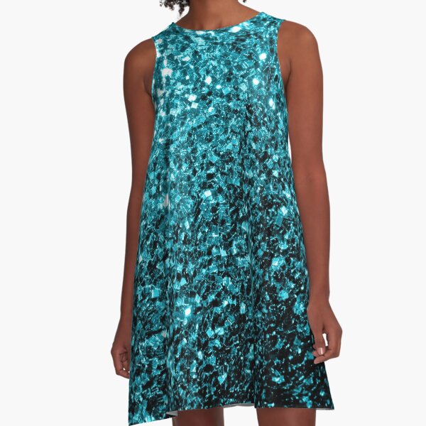 Item preview, Aqua blue shiny faux glitter sparkles designed and sold by PLdesign.