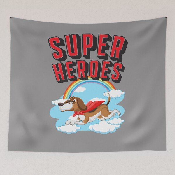 Item preview, hero dog super hero designed and sold by Apostrophe8.