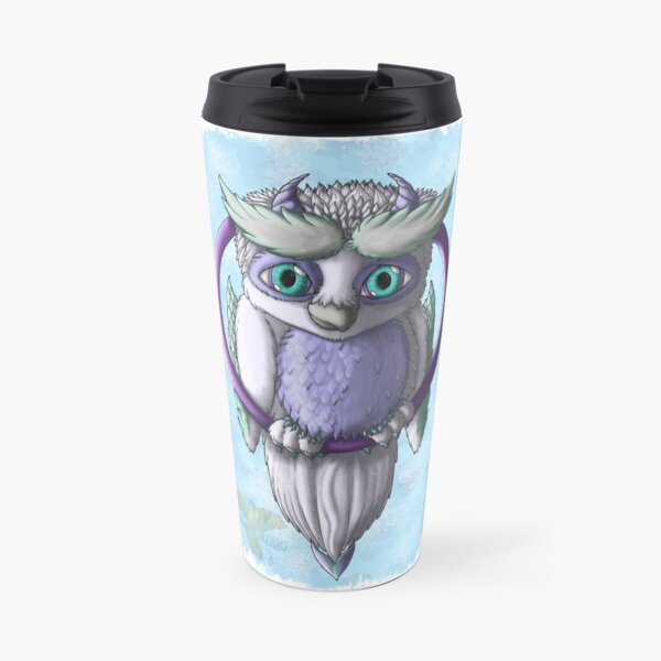 Owlgons: Winter Season (Winter Background) Travel Mug