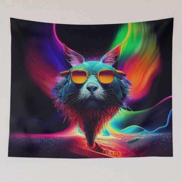 Aperçu de l'œuvre Chat Cosmic créée et vendue par Crea-Artopia.