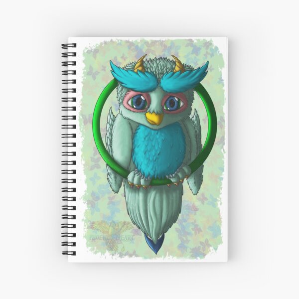 Owlgons: Spring Season (Spring Background) Spiral Notebook