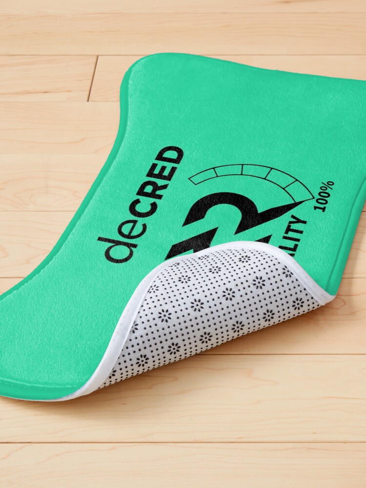 Thumbnail 4 of 5, Pet Mat, Decred quality - DCR Turquoise © v2 (Design timestamped by https://timestamp.decred.org/) designed and sold by OfficialCryptos.