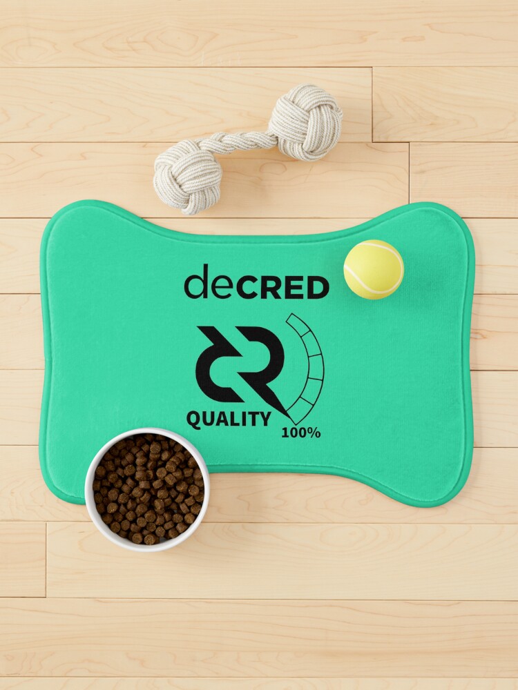 Thumbnail 1 of 5, Pet Mat, Decred quality - DCR Turquoise © v2 (Design timestamped by https://timestamp.decred.org/) designed and sold by OfficialCryptos.