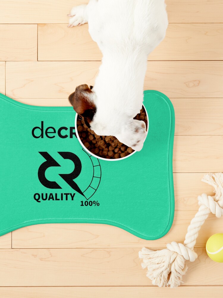 Thumbnail 3 of 5, Pet Mat, Decred quality - DCR Turquoise © v2 (Design timestamped by https://timestamp.decred.org/) designed and sold by OfficialCryptos.