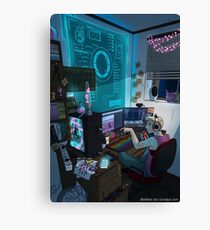 Modern Male Witch: Home Office Canvas Print