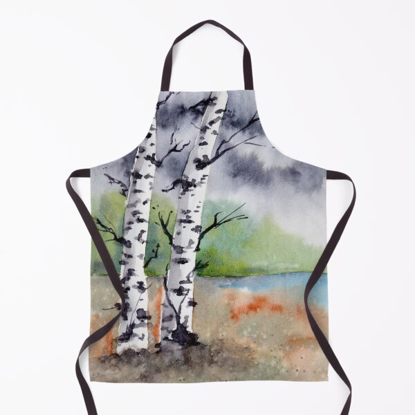 Item preview, Birch Trees - Watercolour Illustration designed and sold by Pattokarts.