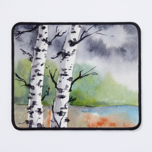 Item preview, Birch Trees - Watercolour Illustration designed and sold by Pattokarts.