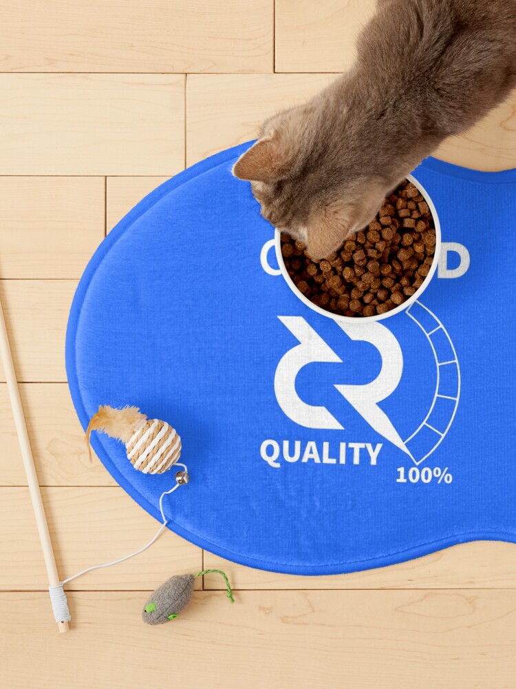 Thumbnail 3 of 5, Pet Mat, Decred quality - DCR Blue © v1 (Design timestamped by https://timestamp.decred.org/) designed and sold by OfficialCryptos.
