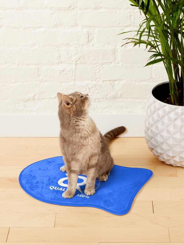 Thumbnail 2 of 5, Pet Mat, Decred quality - DCR Blue © v1 (Design timestamped by https://timestamp.decred.org/) designed and sold by OfficialCryptos.