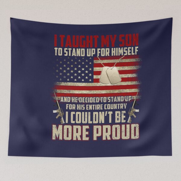Item preview, Proud Military Mom, Dad- I Taught My Son How to Stand Up designed and sold by Simeon	 Dorelus.