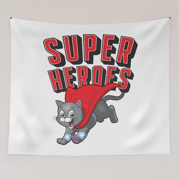 Item preview, hero cat super heroes designed and sold by EWIKA By Ekawit.