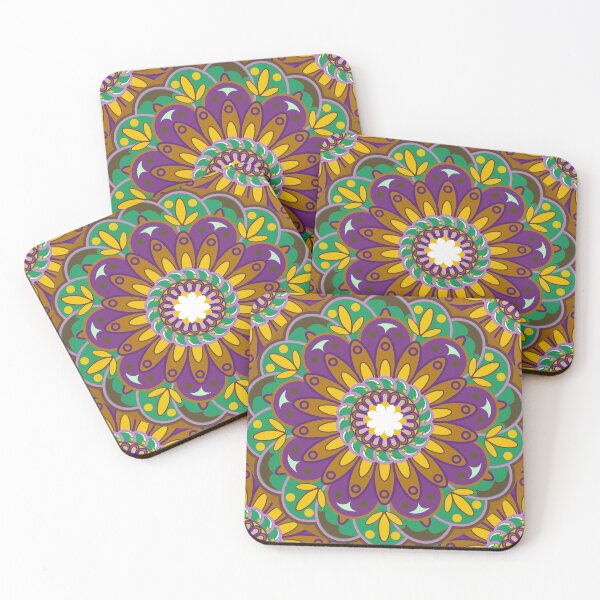 Item preview, Mandala Flower Vintage Pattern Art Colorful Paisley  designed and sold by HomeCoquette.