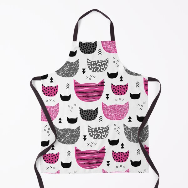 Item preview, Inky Texture Cats - Hot Pink designed and sold by Rainbows Galore.