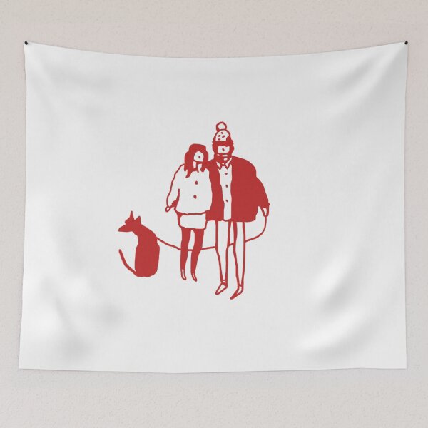 Item preview, couple & pup designed and sold by Lucy Tuffley.