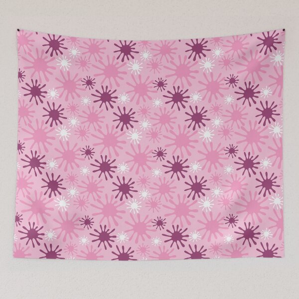 Item preview, Pink, Purple and White Paint Spots designed and sold by Jandsgraphics.
