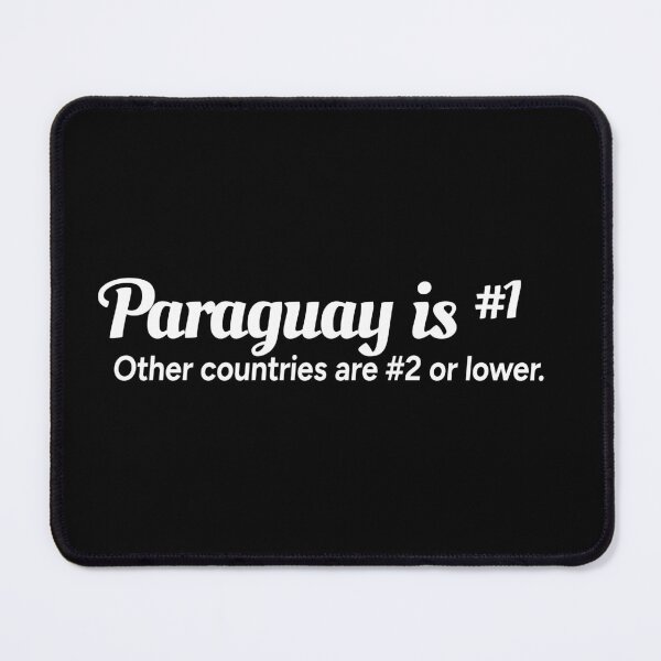 Item preview, Paraguay is number 1. Other countries are number 2 or lower. designed and sold by redacteddesign.