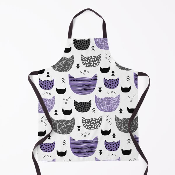 Item preview, Inky Texture Cats - Lilac designed and sold by Rainbows Galore.