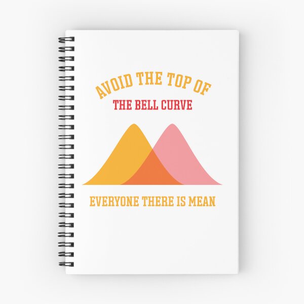 Item preview, Avoid the top of the bell curve everyone there is mean designed and sold by Jadir.