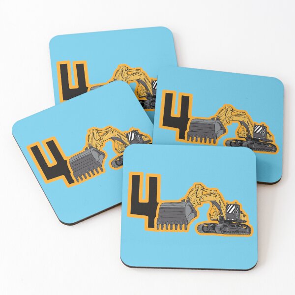 Item preview, 4th Birthday Tshirt Excavator Birthday designed and sold by EbnerPrints.