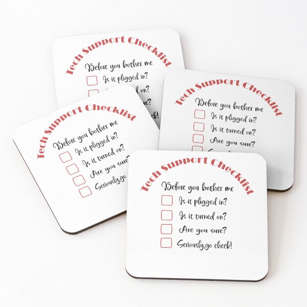 Item preview, Tech Support Checklist designed and sold by Jadir.
